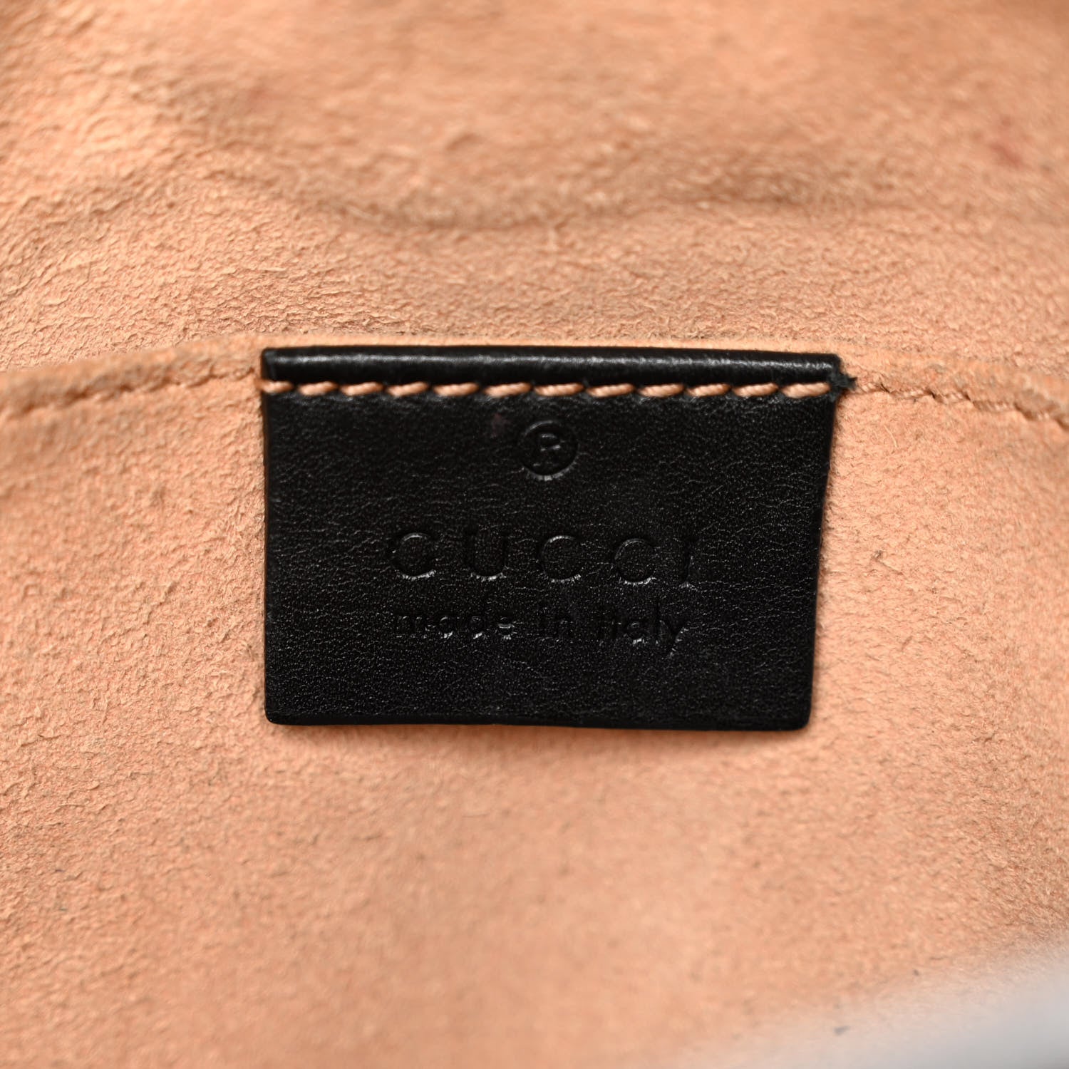 Gucci Calfskin Matelasse Small GG Marmont Chain Shoulder Bag Black 6 of 13
