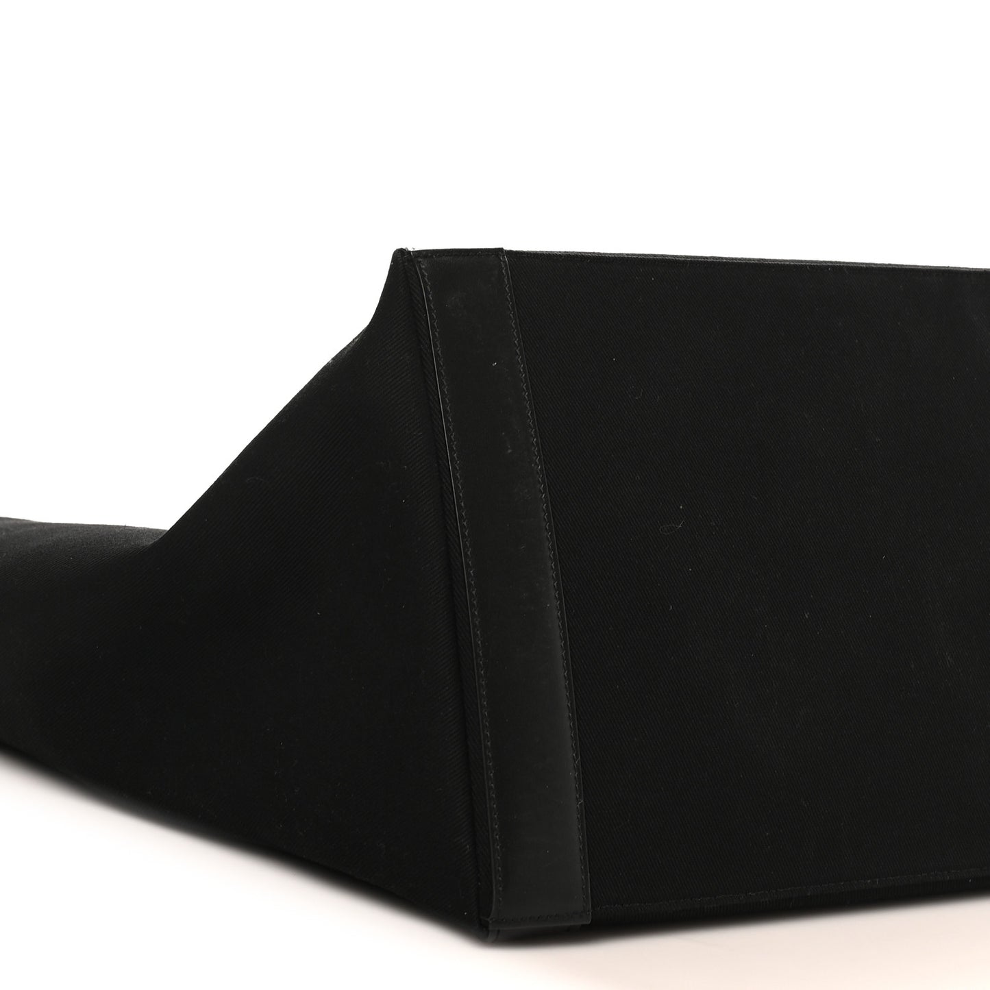 Linen Calfskin Rive Gauche Tote Black