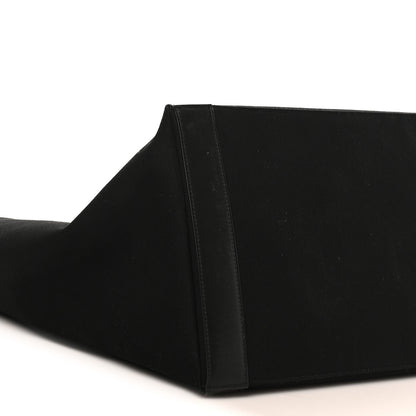 Saint Laurent Linen Calfskin Rive Gauche Tote Black 8 of 9
