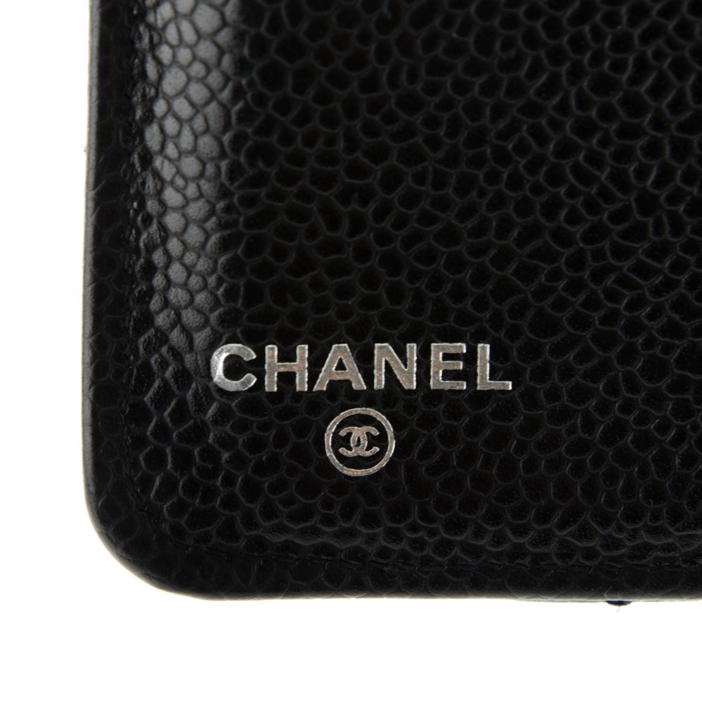 Caviar Quilted Yen Wallet Black