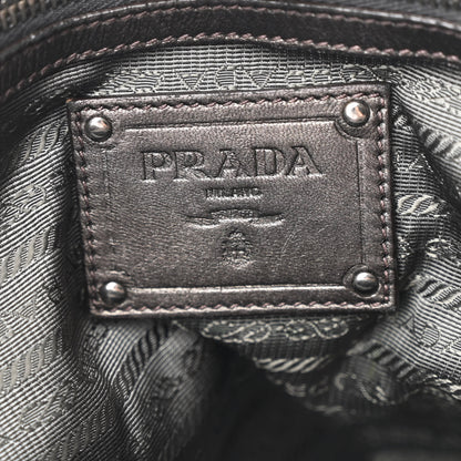 Prada Metallic Nappa Tessuto Nylon Mordore Stripes Tote Ardesia Mord 6 of 10