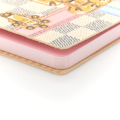 Louis Vuitton Damier Azur Summer Trunks Clemence Notebook MM 10 of 10