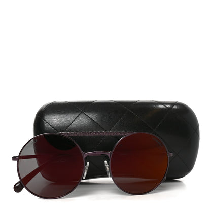 Chanel Metal Winter Round Sunglasses 4232 Bordeaux 7 of 7