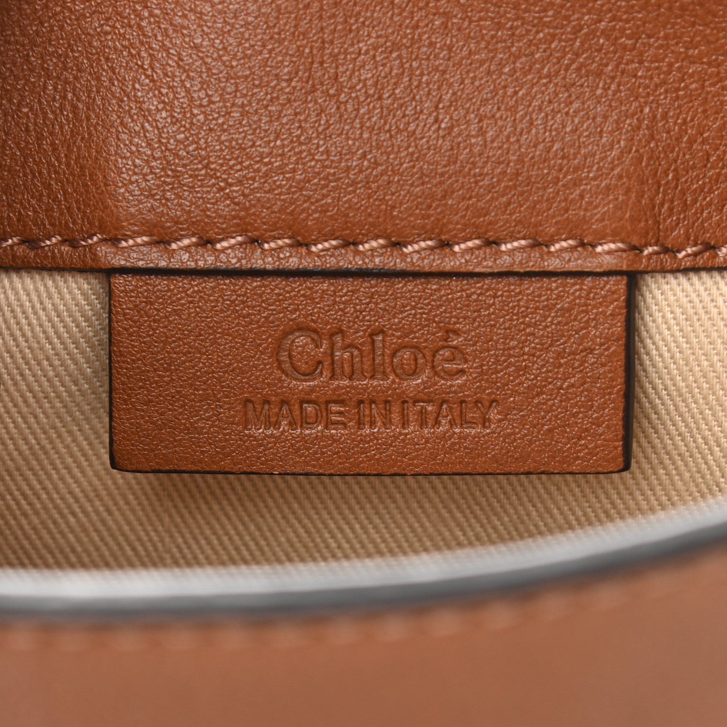 Chloe Suede Calfskin Mini Faye Backpack Tan 6 of 10