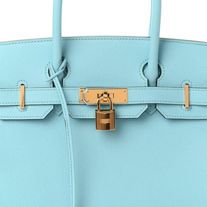 Hermes Epsom Birkin 30 Bleu Atoll 8 of 11