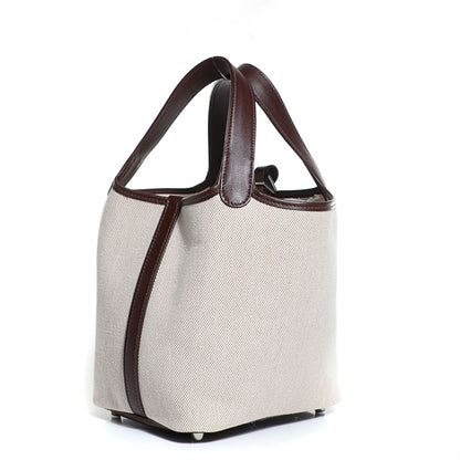Hermes Toile Natural Barenia Picotin 18 PM Ebene 3 of 11