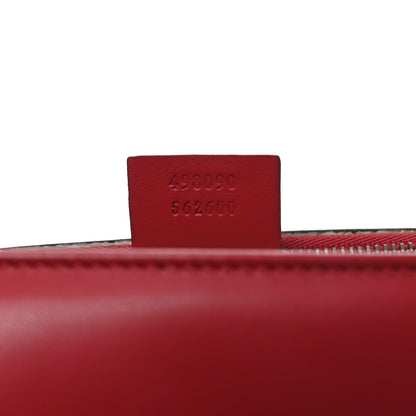 Gucci Calfskin Matelasse Large GG Marmont Shoulder Bag Hibiscus Red 7 of 11
