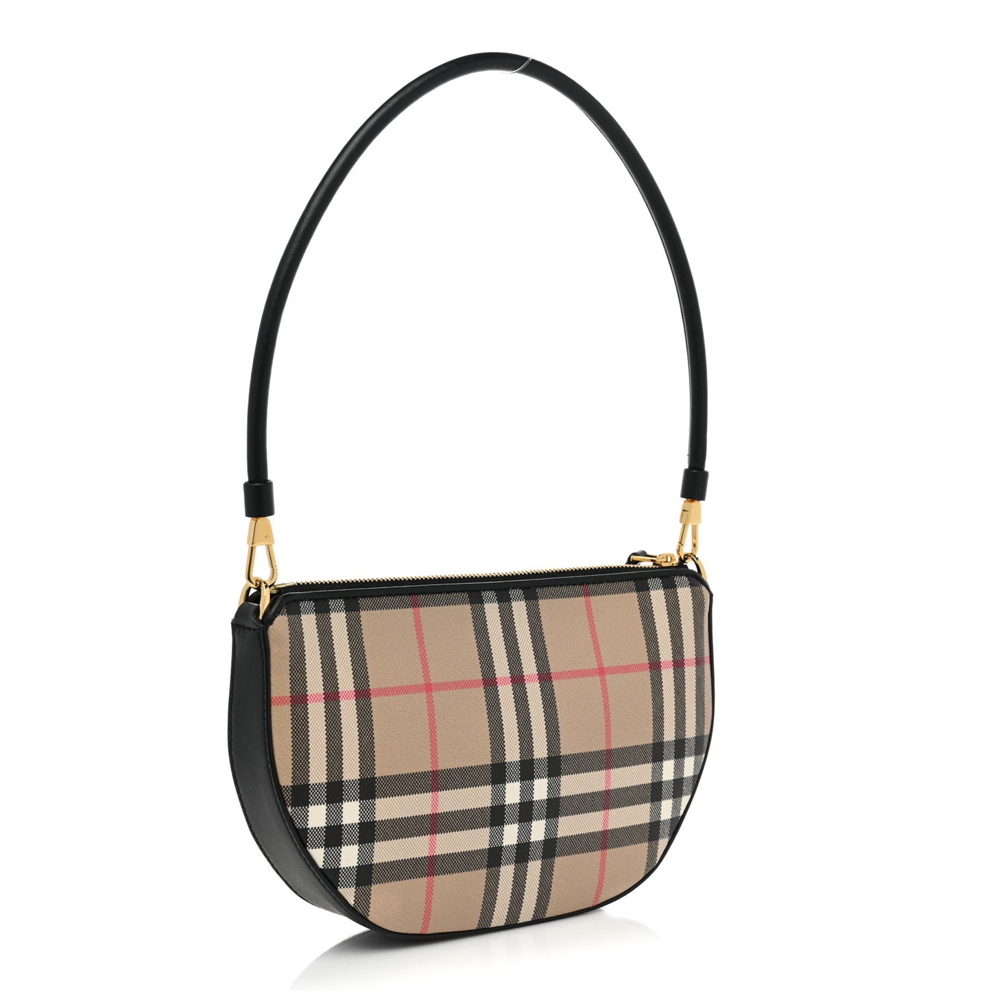 Vintage Check Calfskin Olympia Slim Pouch Archive Beige