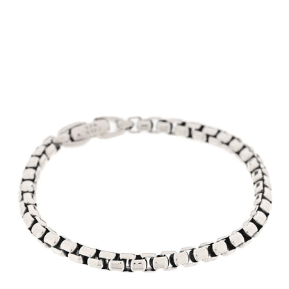 David Yurman Sterling Silver 4mm Box Chain Bracelet 1 of 5