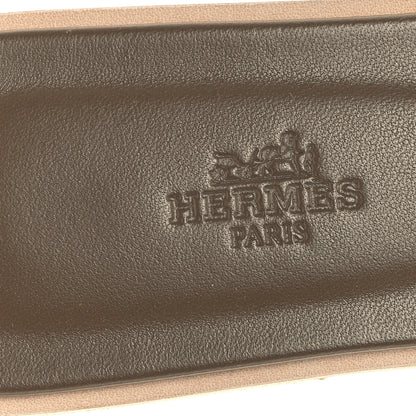 Hermes Epsom Oran Sandals 38 Etoupe 8 of 10