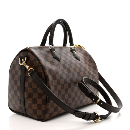Louis Vuitton Damier Ebene Speedy Bandouliere 30 3 of 10