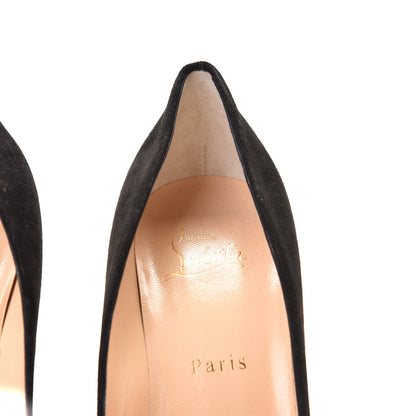 Christian Louboutin Veau Velours Crystal Studded Keopump 100 Pumps 40.5 Black 9 of 10