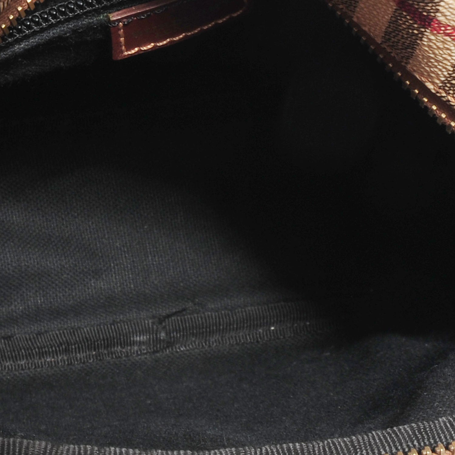 Burberry Haymarket Check Small Messenger Brown 7 of 17