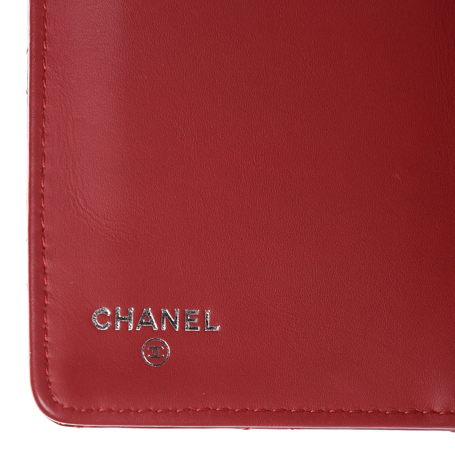 Chanel Patent Quilted Brilliant Yen Wallet Red 6 of 9