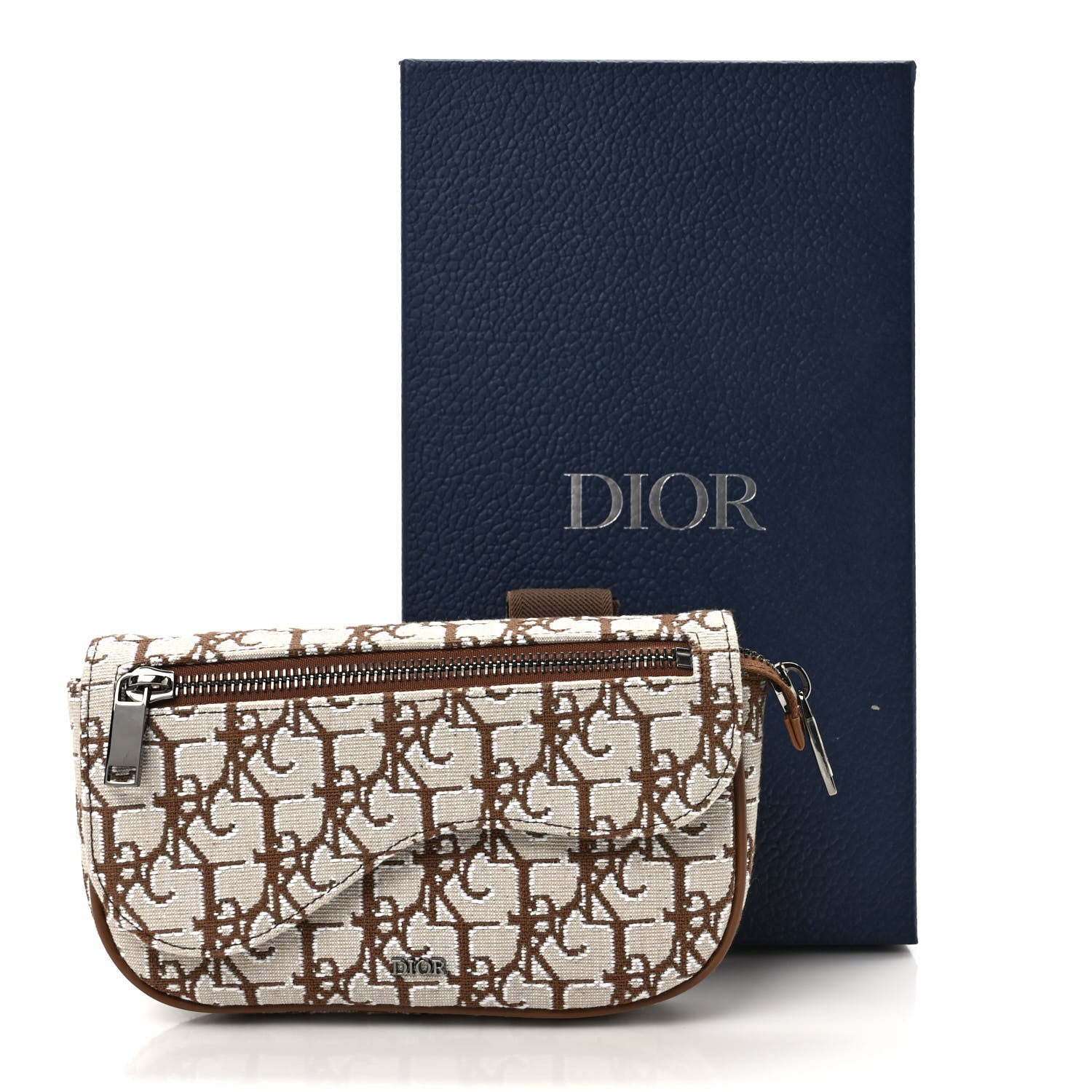 Christian Dior X CACTUS JACK Oblique Saddle Arm Pouch Coffee