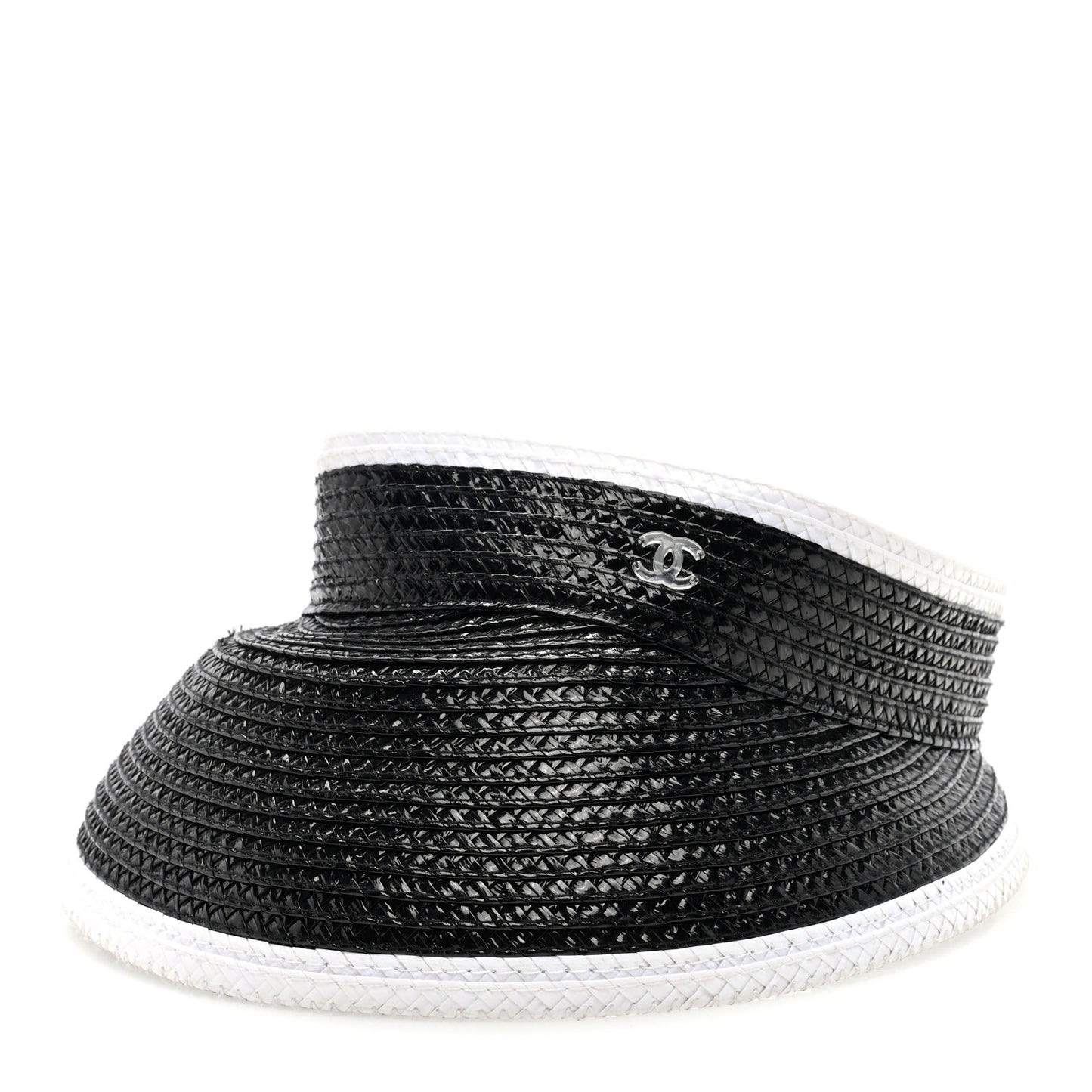 Raffia Visor M Black White