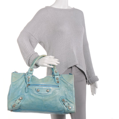Balenciaga Agneau Giant 21 Silver Hardware Work Sky Silver Hardware 2 of 7