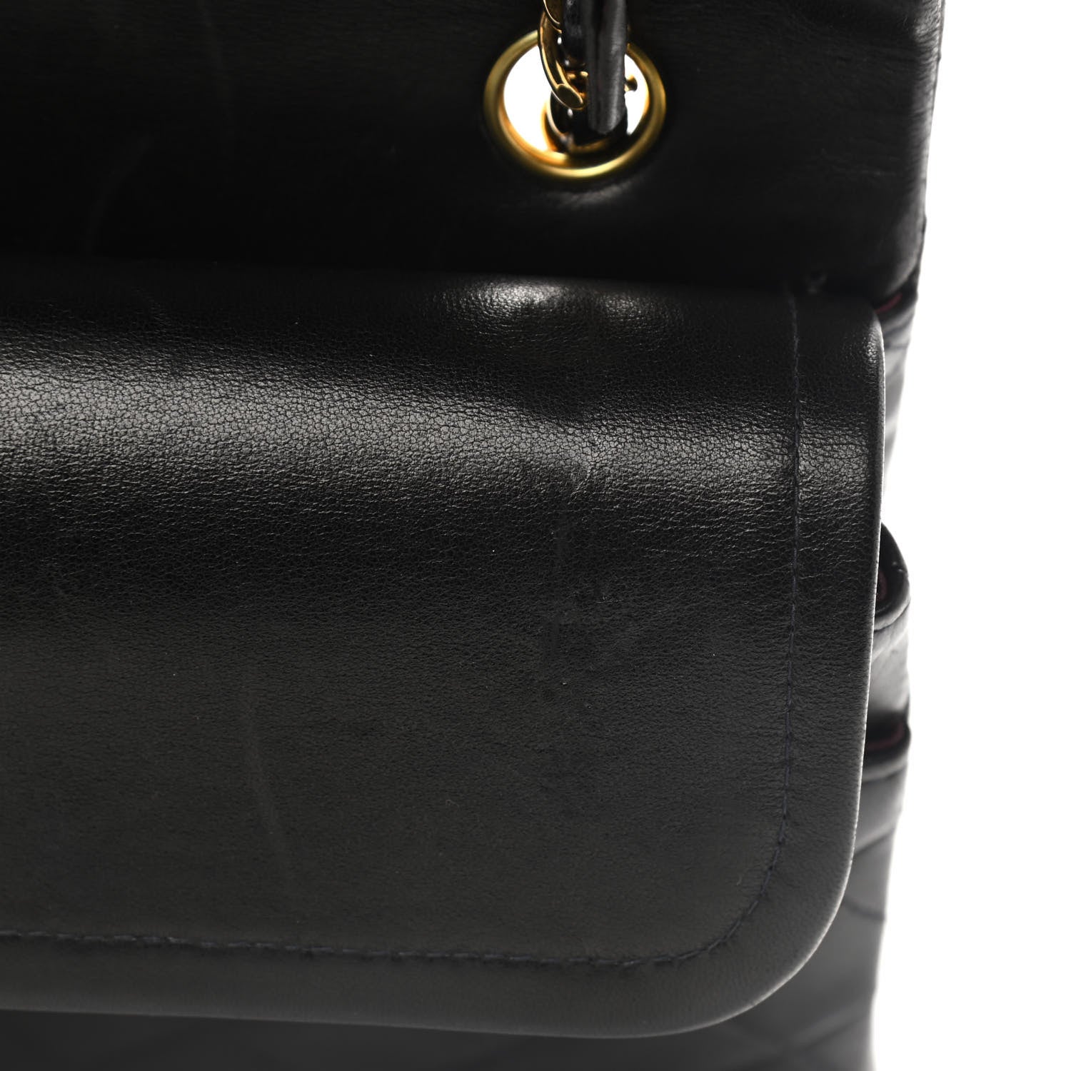 Chanel Lambskin Quilted Medium Double Flap Black 9 of 12