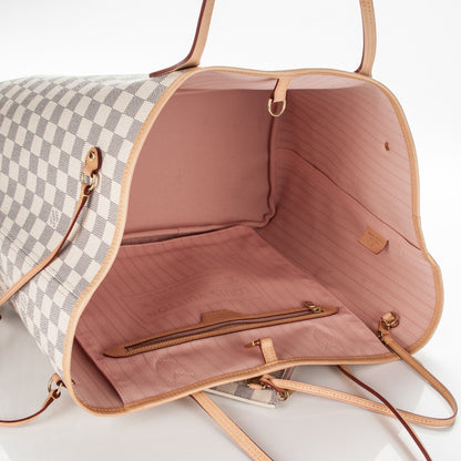 Louis Vuitton Damier Azur Neo Neverfull GM Rose Ballerine 6 of 9
