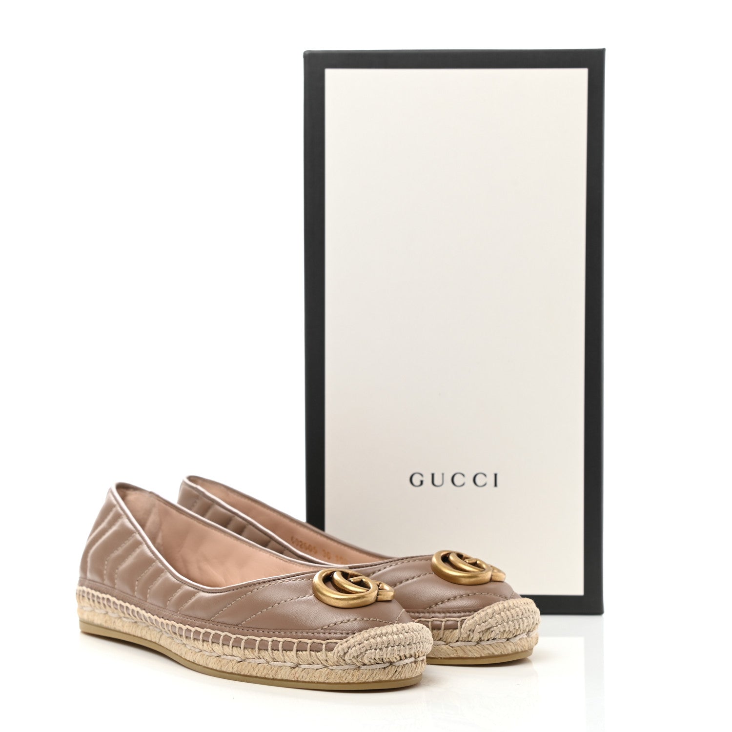 Gucci Nappa Matelasse GG Marmont Espadrilles 36 Porcelain Rose 10 of 10