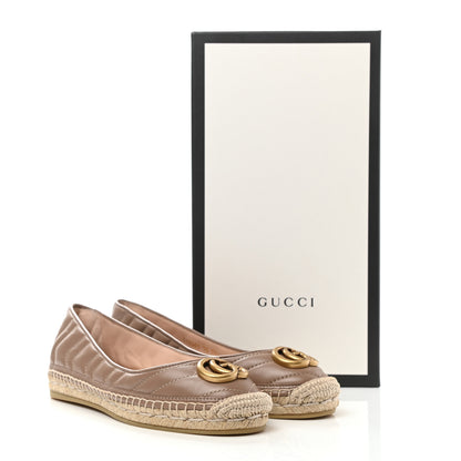 Gucci Nappa Matelasse GG Marmont Espadrilles 36 Porcelain Rose 10 of 10