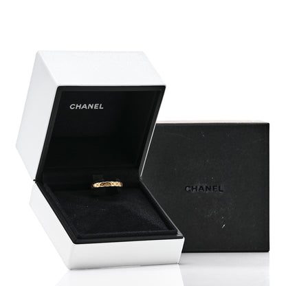 Chanel 18K Yellow Gold Mini Coco Crush Ring 57 8 5 of 5