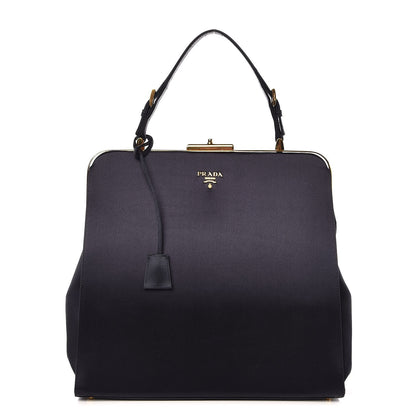 Prada Satin Framed Bag Blue 1 of 7