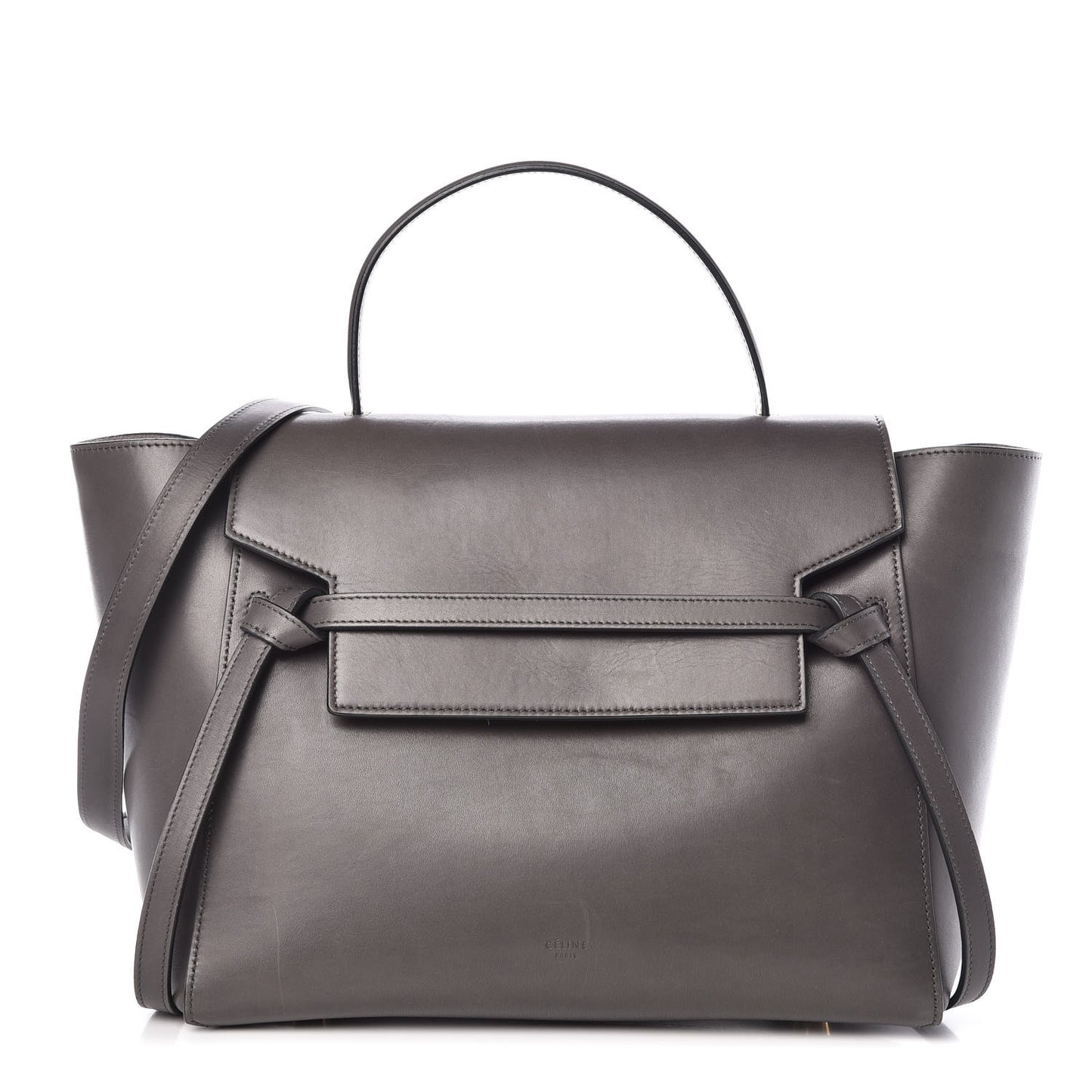 Smooth Calfskin Mini Belt Bag Grey