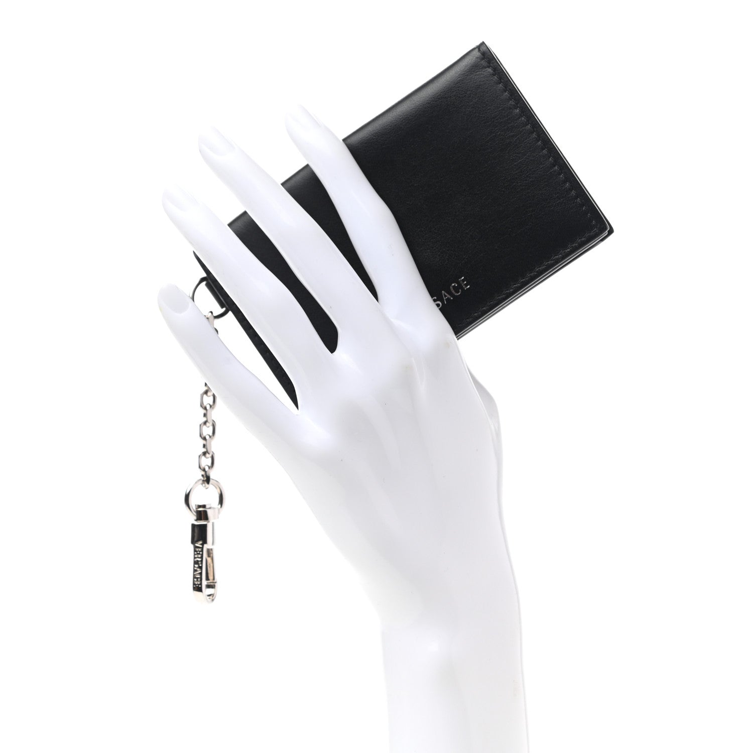 Versace Nappa Key Pouch Black 2 of 7