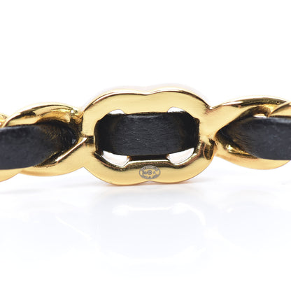 Chanel Lambskin More Is More Cuff Bracelet Black Gold 4 of 5