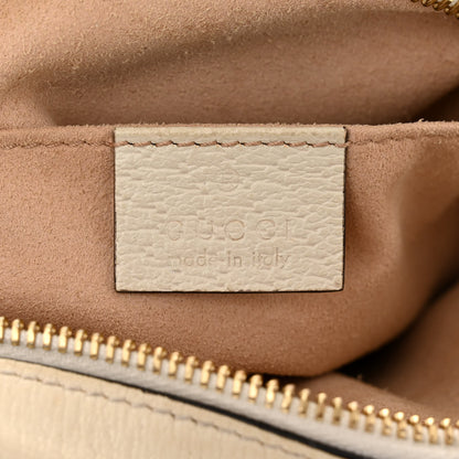 Gucci GG Supreme Monogram Textured Calfskin Web Mini Ophidia Shoulder Bag Beige Ebony Mystic White 6 of 17