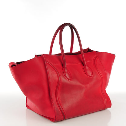 Celine Supple Calfskin Large Phantom Luggage Coquelicot 5 of 11