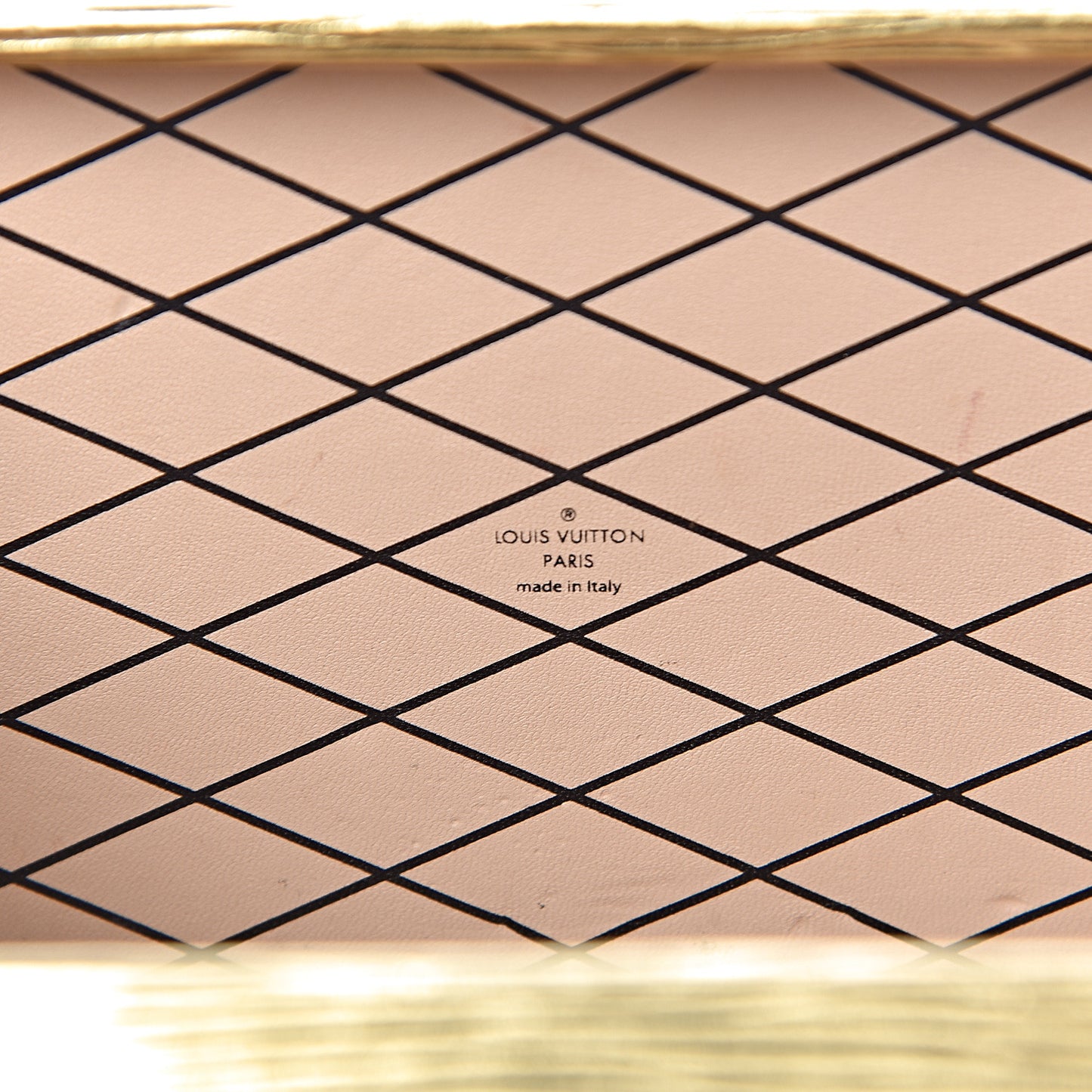 Metallic Epi Petite Malle Gold