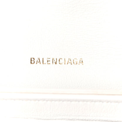 Balenciaga Calfskin Crocodile Small Crush Chain Bag White 6 of 10