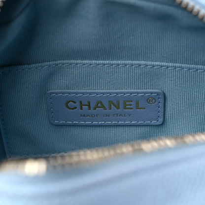 Chanel Iridescent Caviar Quilted Mini My Perfect Camera Case Light Blue 6 of 9