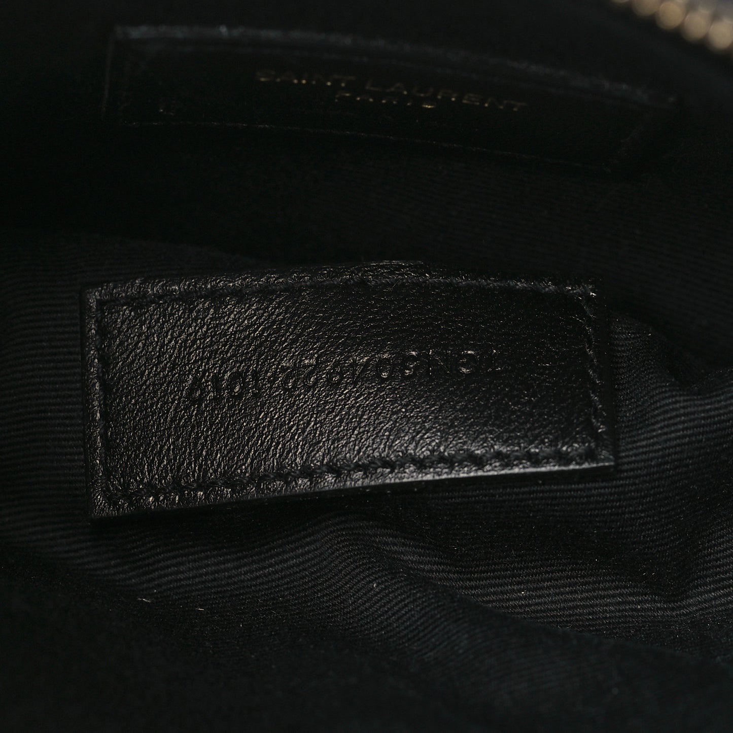 Grain De Poudre Chevron Monogram Bill Pouch Black