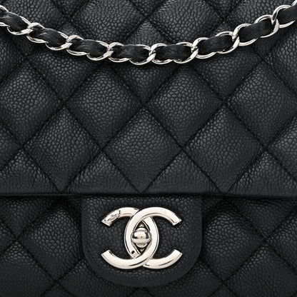 Chanel Caviar Quilted Jumbo Easy Flap Black 9 of 13