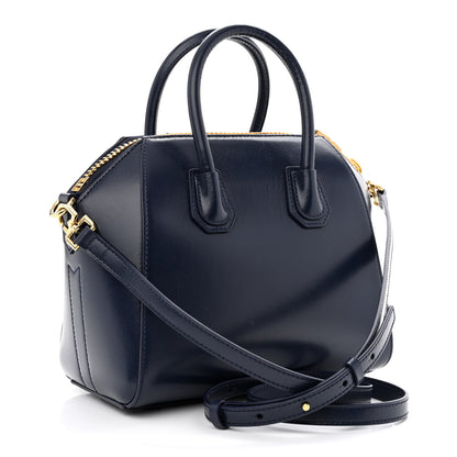 Givenchy Shiny Lord Calfskin Mini Antigona Navy 3 of 10