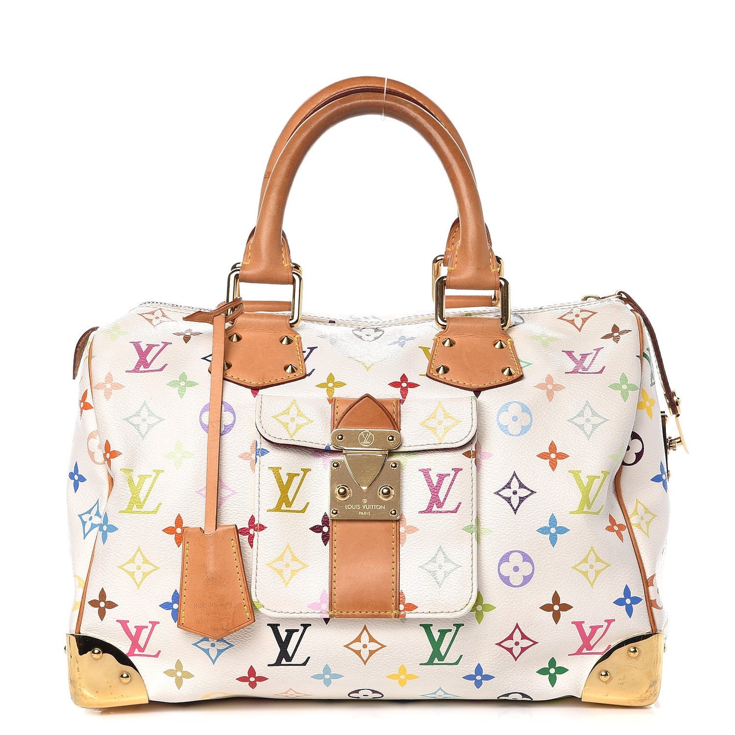 Monogram Multicolor Speedy 30 White