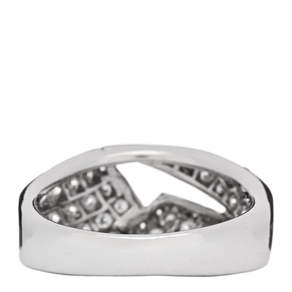 Parker & West by FASHIONPHILE Platinum Diamond .74ctw Geometric Open Band Ring 54 6.75 4 of 9