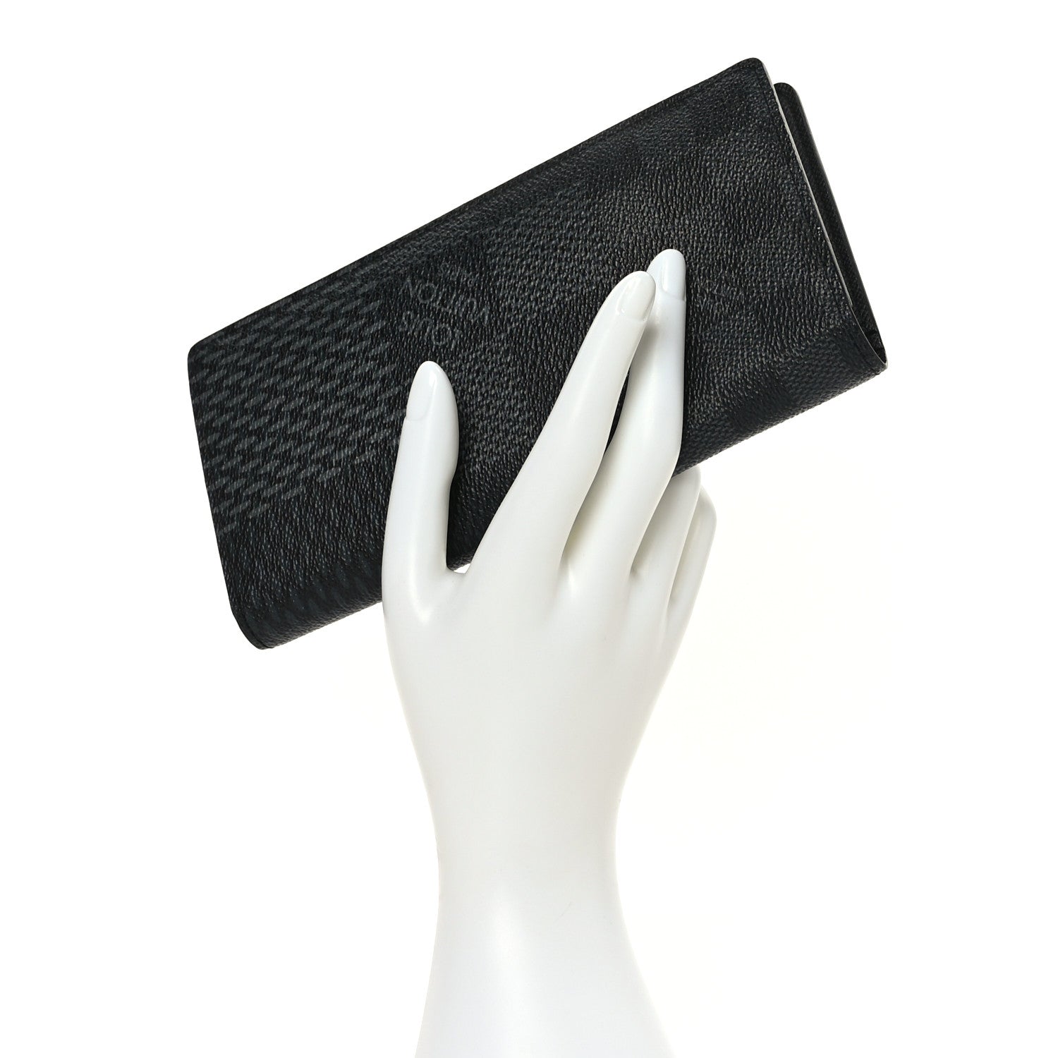 Louis Vuitton Damier Graphite 3D Brazza Wallet Black Grey 2 of 9