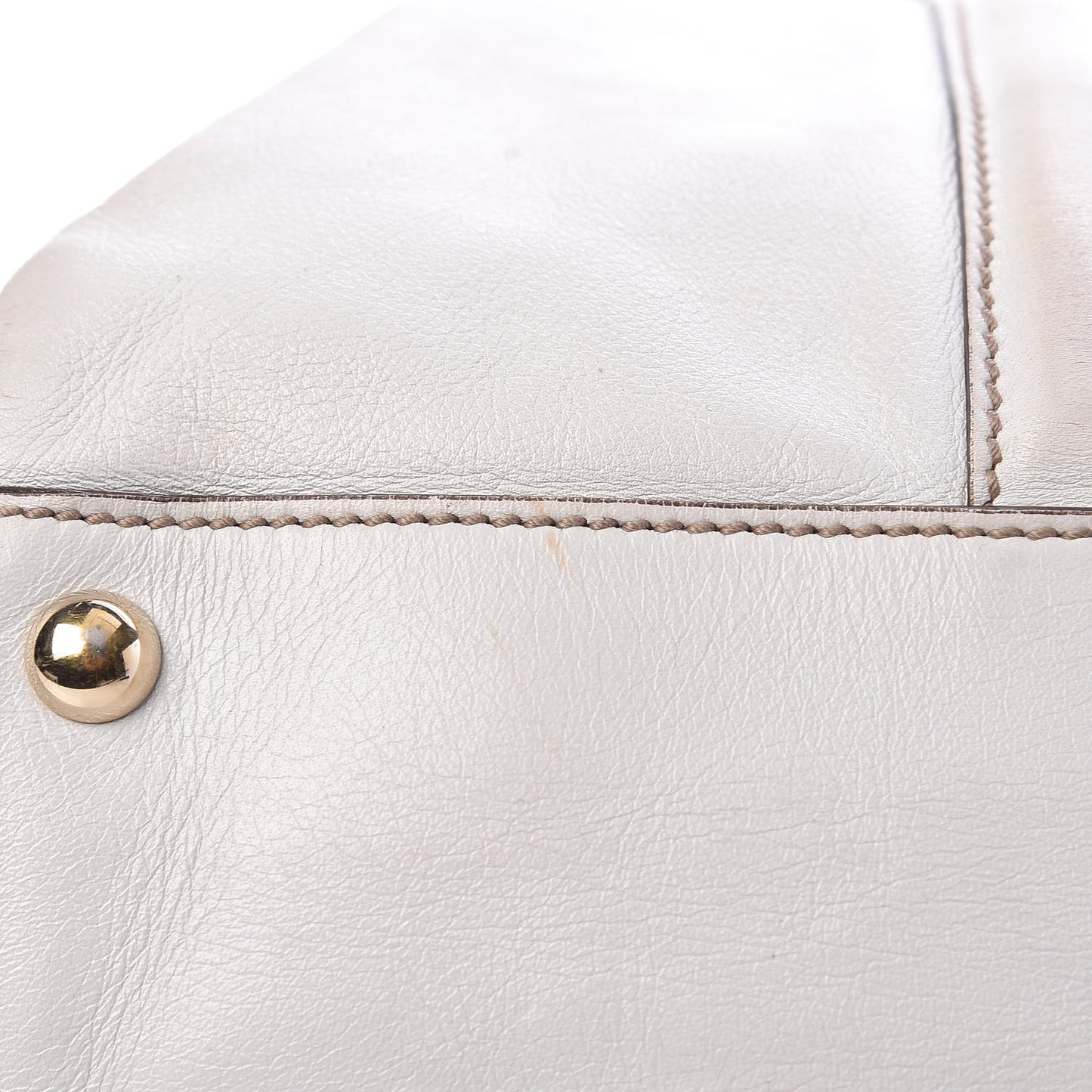 Calfskin Medium Britt Boston White