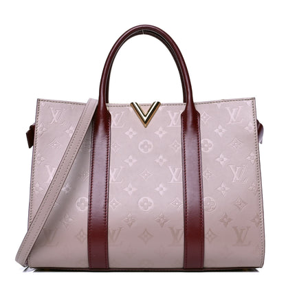 Louis Vuitton Monogram Cuir Plume Very Tote MM Mastic Raisin 1 of 5