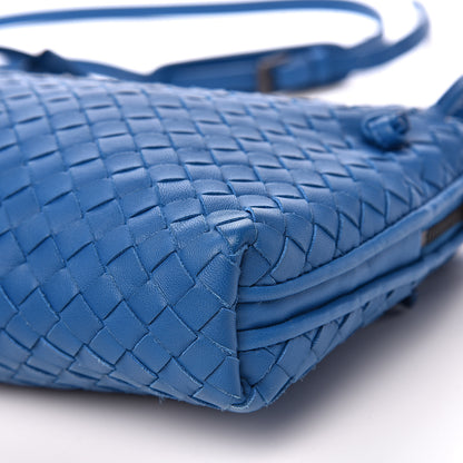 Bottega Veneta Nappa Intrecciato Nodini Crossbody Messenger Blue 9 of 9