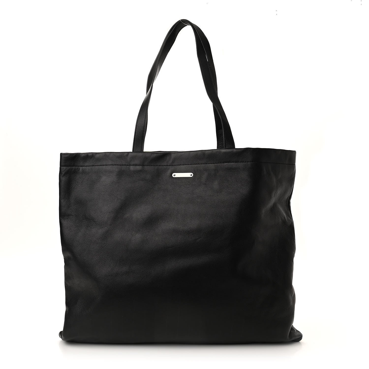Saint Laurent Calfskin Large Shopper Tote Black 1 of 11