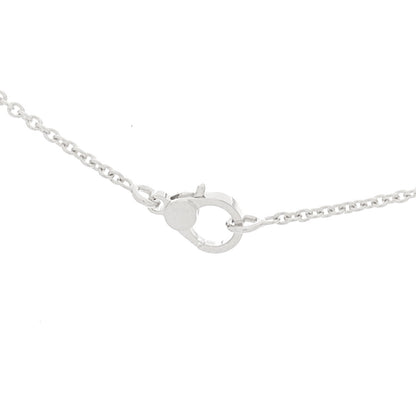 Hermes 18K White Gold Diamond Finesse Pendant Necklace 7 of 12