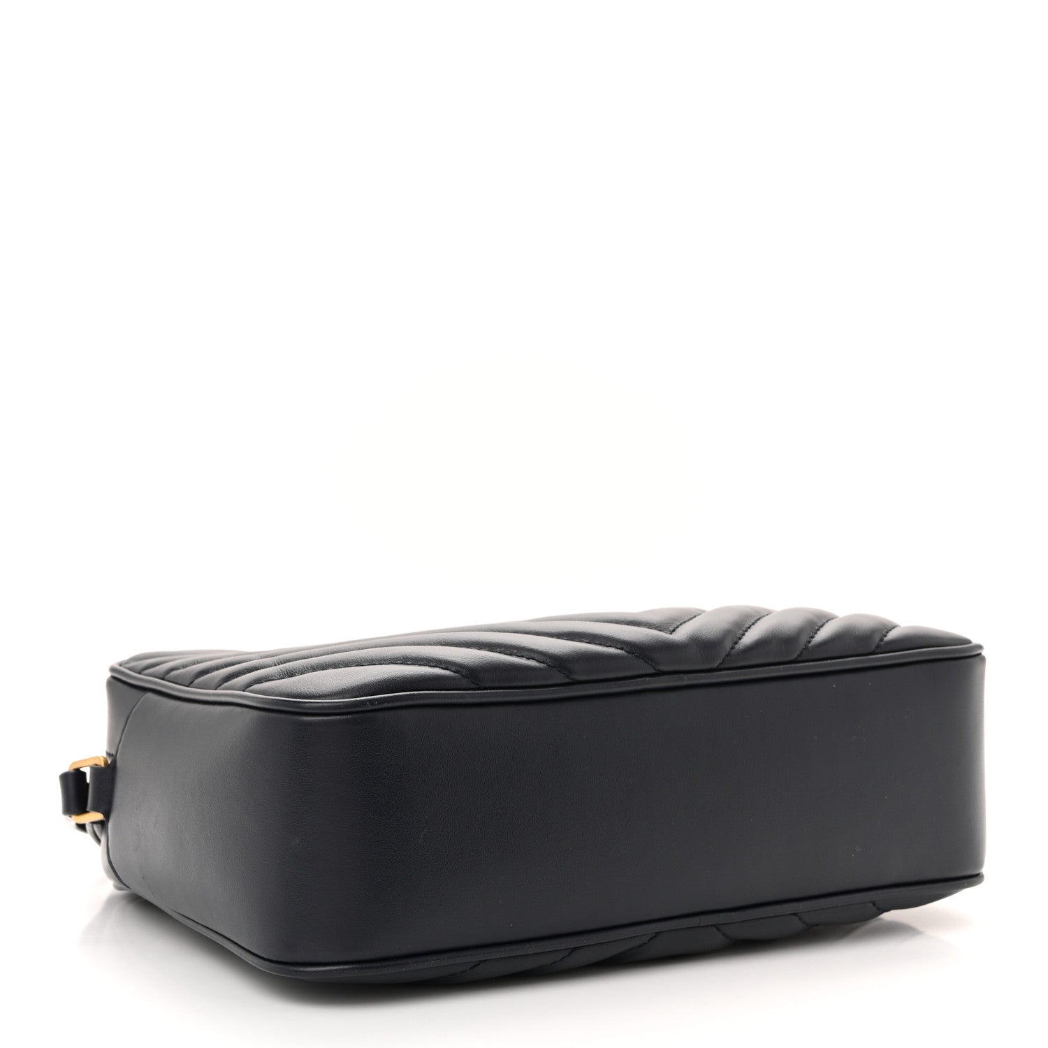 Saint Laurent Calfskin Matelasse Monogram Lou Camera Bag Deep Marine 3 of 11