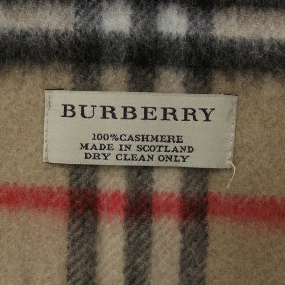 Cashmere Check Fringe Scarf