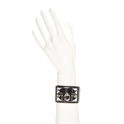 Hermes Matte Alligator Collier de Chien CDC Bracelet S Black 2 of 8