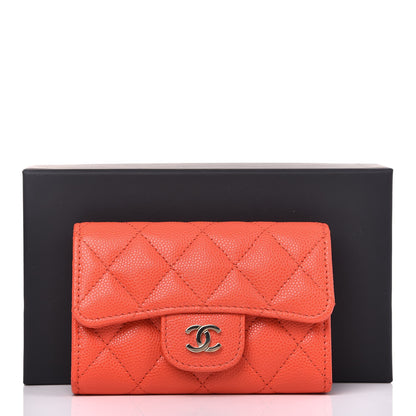 Chanel Caviar Quilted Flap Card Holder Red 9 of 9